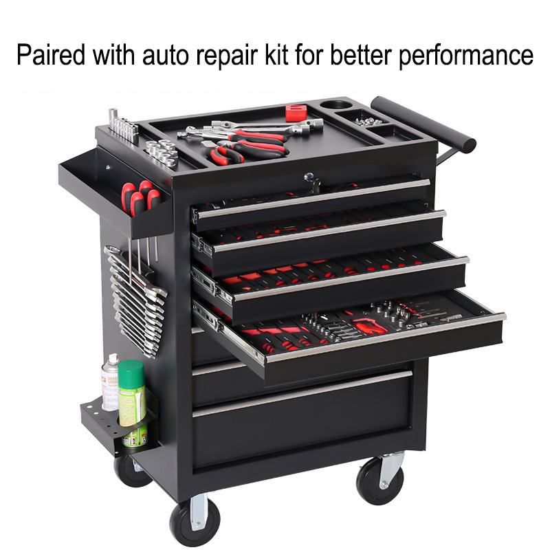 Workshop Tools Automotive - 5 Drawer Storage Tool Box Trolley
