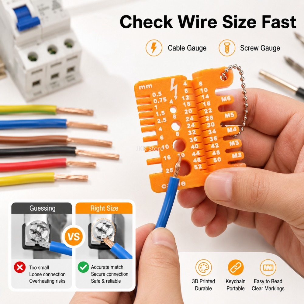 Double Sided Wire Gauge Screw  - Workshop Tools Uses recension och pris
