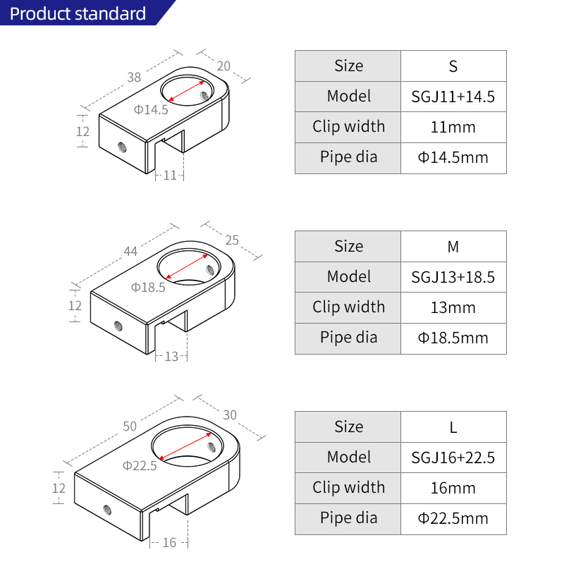 Multiple Specifications Alumin - Pipe Clamp Bar recension och pris