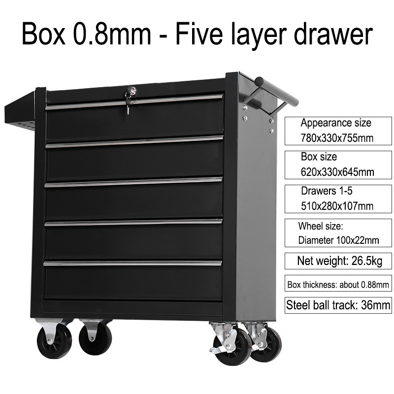 5 Drawer Storage Tool Box Trol - Workshop Tools Automotive recension och pris