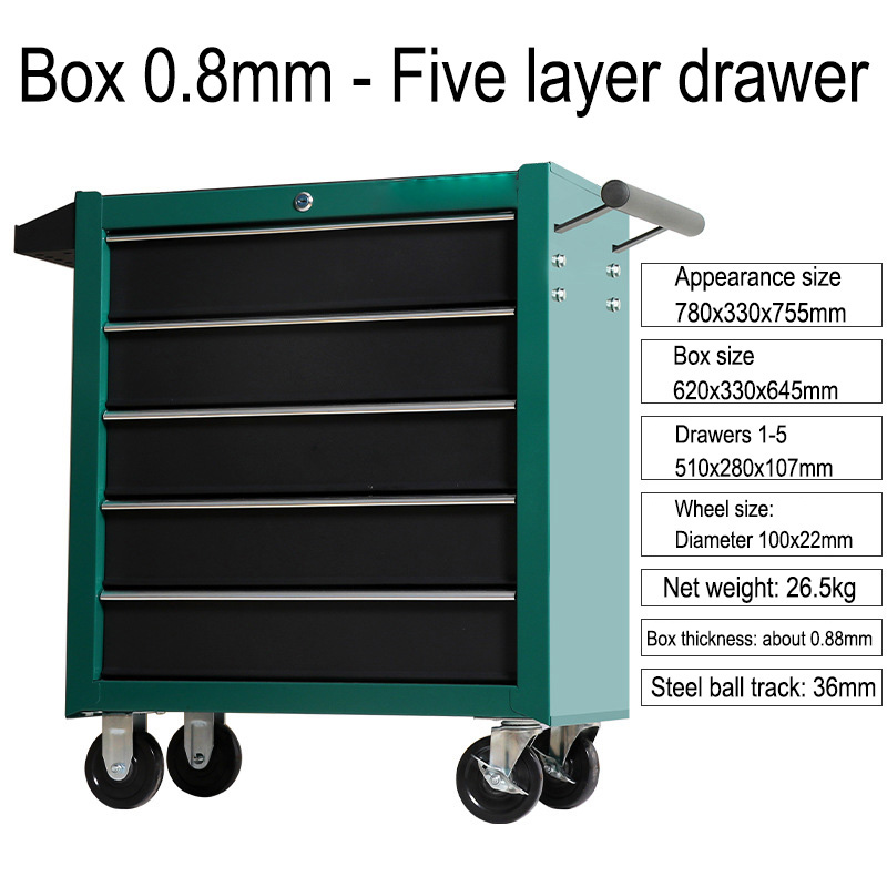 5 Drawer Storage Tool Box Trol - Workshop Tools Automotive recension och pris